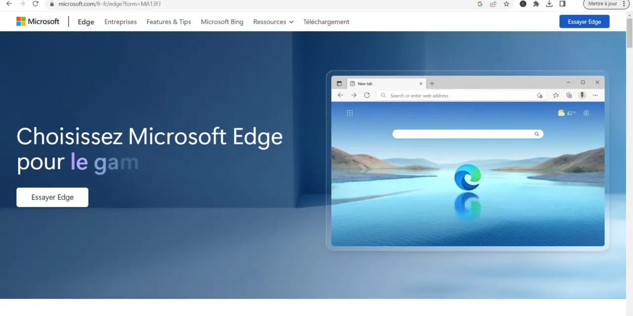 Microsoft Edge dispose d’un nouveau mode écran partagé caché